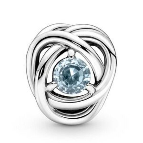 Silver and Blue Gemstone Women's Jewelry - Picture 3 of 3